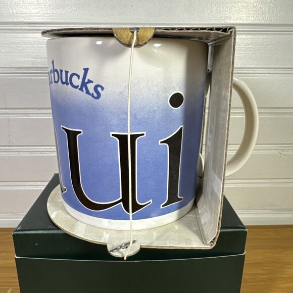 Vintage Starbucks Maui Mug Collector Series City Large Coffee Cup 1994 Surfer - Picture 3 of 6
